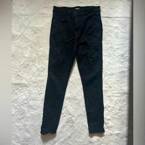 Express Skinny High Rise Hyper Stretch Black Jeans